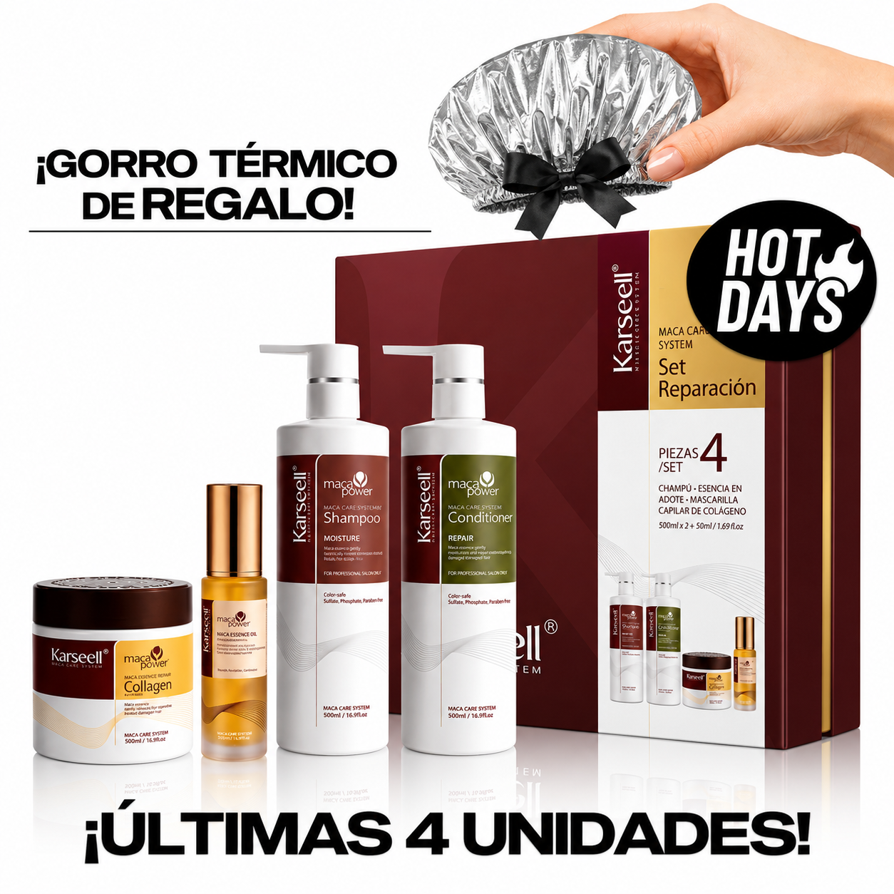 Combo Karseell Maca Power x4 + Regalo