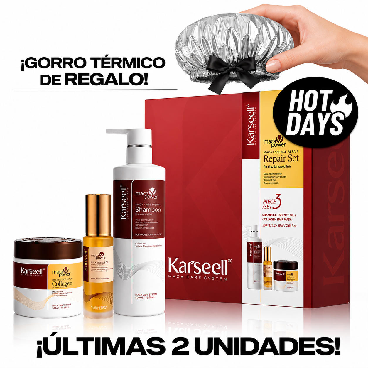Combo Karseell Maca Power Repair Set (3 Piezas)