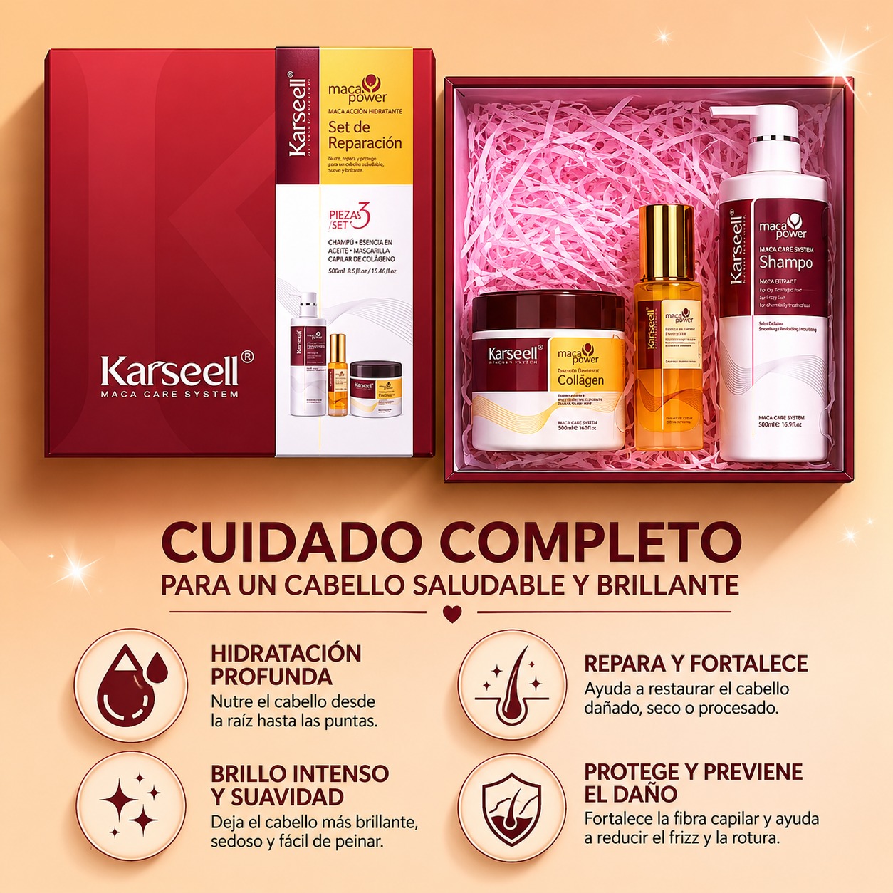 Combo Karseell Maca Power Repair Set (3 Piezas)